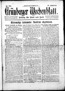 Grünberger Wochenblatt: Zeitung für Stadt und Land, No. 299. ( 22. Dezember 1917 )