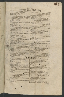 Leipziger Oster - Messe 1684. Libri theologici, iuridici, medici, miscellanei, gallici et italici