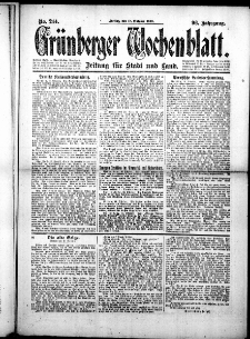 Grünberger Wochenblatt: Zeitung für Stadt und Land, No.244. ( 17. Oktober 1919 )