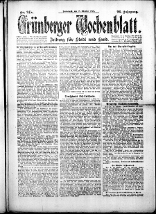 Grünberger Wochenblatt: Zeitung für Stadt und Land, No.245. ( 2. Oktober 1919 )