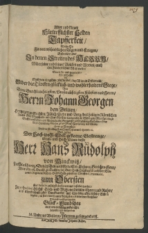 Alter und neuer fürtrefflichster helden Tapfferkeit, welche sie in unterschiedlichen Zügen und Kriegen, besonders aber in denen Streiten des Herrn, wieder seine und seines Volckes und Wortes [...]