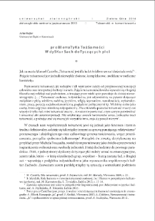 Problematyka tożsamości w dyskursach dotyczących płci = The Identity Issue in Discourses Regarding Gender
