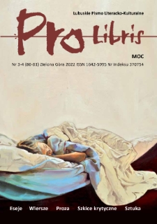 Pro Libris: Lubuskie Pismo Literacko-Kulturalne, nr 3/4 (2022)