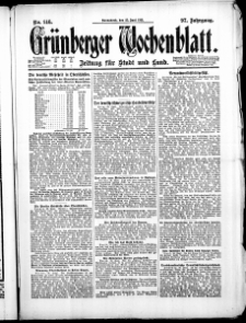 Grünberger Wochenblatt: Zeitung für Stadt und Land, No. 146. ( 25. Juni 1921 )