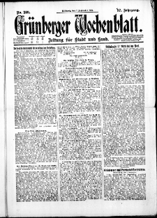 Grünberger Wochenblatt: Zeitung für Stadt und Land, No. 209. ( 7. September 1921 )