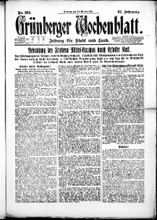 Grünberger Wochenblatt: Zeitung für Stadt und Land, No. 250. ( 25. Oktober 1921 )