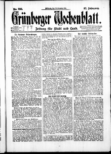 Grünberger Wochenblatt: Zeitung für Stadt und Land, No. 298. ( 21. Dezember 1921 )