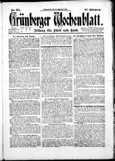 Grünberger Wochenblatt: Zeitung für Stadt und Land, No. 301. ( 24. Dezember 1921 )