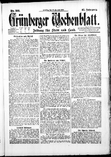Grünberger Wochenblatt: Zeitung für Stadt und Land, No. 302. ( 25. Dezember 1921 )