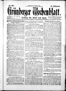 Grünberger Wochenblatt: Zeitung für Stadt und Land, No. 305. ( 30. Dezember 1921 )