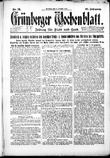 Grünberger Wochenblatt: Zeitung für Stadt und Land, No. 36. ( 13. Februar 1923 )