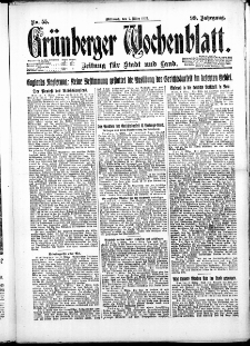 Grünberger Wochenblatt: Zeitung für Stadt und Land, No. 55. ( 7. März 1923 )