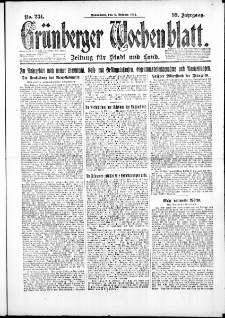 Grünberger Wochenblatt: Zeitung für Stadt und Land, No. 234. ( 6. Oktober 1923 )