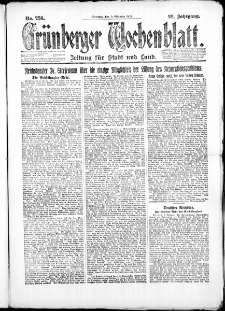 Grünberger Wochenblatt: Zeitung für Stadt und Land, No. 236. ( 9. Oktober 1923 )
