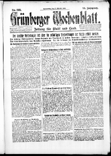 Grünberger Wochenblatt: Zeitung für Stadt und Land, No. 238. ( 11. Oktober 1923 )