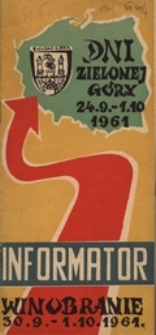 Dni Zielonej G&oacute;ry 1961: informator