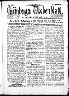 Grünberger Wochenblatt: Zeitung für Stadt und Land, No. 239. ( 12. Oktober 1923 )