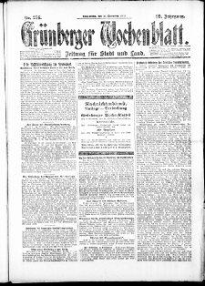 Grünberger Wochenblatt: Zeitung für Stadt und Land, No. 276. ( 22. Dezember 1923 )