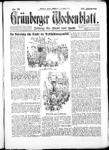Grünberger Wochenblatt: Zeitung für Stadt und Land, No. 28. ( 3. Januar 1926 )