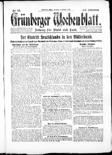 Gr&uuml;nberger Wochenblatt: Zeitung f&uuml;r Stadt und Land, No. 30. ( 5. Februar 1926 )
