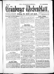 Gr&uuml;nberger Wochenblatt: Zeitung f&uuml;r Stadt und Land, No. 31. ( 6. Februar 1926 )