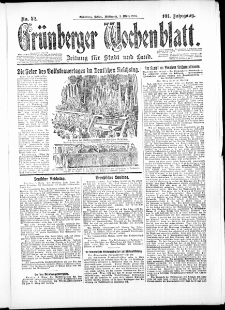 Grünberger Wochenblatt: Zeitung für Stadt und Land, No. 52. ( 3. März 1926 )