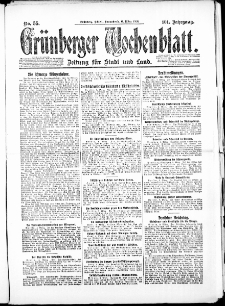 Grünberger Wochenblatt: Zeitung für Stadt und Land, No. 55. ( 6. März 1926 )