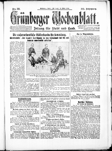 Grünberger Wochenblatt: Zeitung für Stadt und Land, No. 58. ( 10. März 1926 )