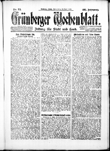 Grünberger Wochenblatt: Zeitung für Stadt und Land, No. 93. ( 22. April 1926 )