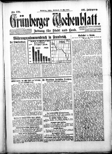 Grünberger Wochenblatt: Zeitung für Stadt und Land, No. 120. ( 26. Mai 1926 )