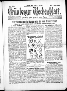 Gr&uuml;nberger Wochenblatt: Zeitung f&uuml;r Stadt und Land, No. 152. ( 2. Juli 1926 )