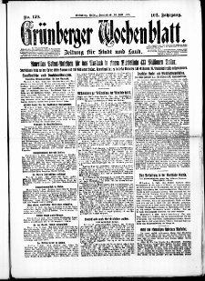 Grünberger Wochenblatt: Zeitung für Stadt und Land, No. 159. ( 10. Juli 1926 )