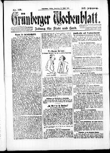 Grünberger Wochenblatt: Zeitung für Stadt und Land, No. 160. ( 11. Juli 1926 )
