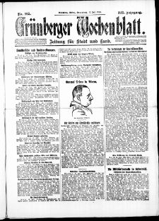 Grünberger Wochenblatt: Zeitung für Stadt und Land, No. 151. ( 1. Juli 1926 )