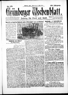 Grünberger Wochenblatt: Zeitung für Stadt und Land, No. 169. ( 22. Juli 1926 )