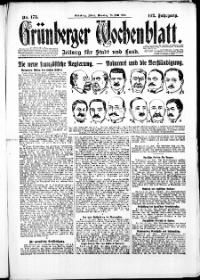 Grünberger Wochenblatt: Zeitung für Stadt und Land, No. 173. ( 27. Juli 1926 )