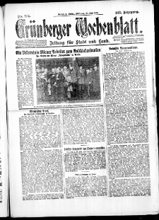 Grünberger Wochenblatt: Zeitung für Stadt und Land, No. 174. ( 28. Juli 1926 )