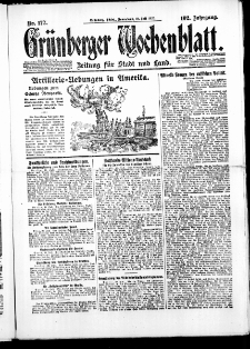 Grünberger Wochenblatt: Zeitung für Stadt und Land, No. 177. ( 31. Juli 1926 )