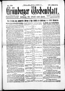 Grünberger Wochenblatt: Zeitung für Stadt und Land, No. 234. ( 6. Oktober 1926 )