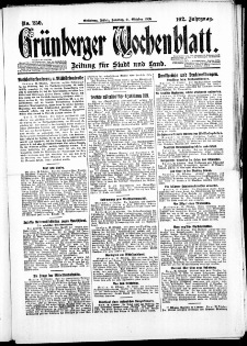 Grünberger Wochenblatt: Zeitung für Stadt und Land, No. 250. ( 24. Oktober 1926 )