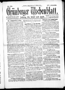 Grünberger Wochenblatt: Zeitung für Stadt und Land, No. 251. ( 26. Oktober 1926 )