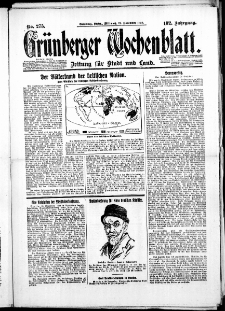 Grünberger Wochenblatt: Zeitung für Stadt und Land, No. 275. ( 24. November 1926 )