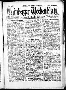 Grünberger Wochenblatt: Zeitung für Stadt und Land, No. 280. ( 30. November 1926 )