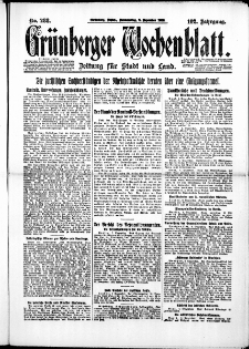 Grünberger Wochenblatt: Zeitung für Stadt und Land, No. 288. ( 9. Dezember 1926 )