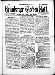 Grünberger Wochenblatt: Zeitung für Stadt und Land, No. 291. ( 12. Dezember 1926 )