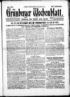 Grünberger Wochenblatt: Zeitung für Stadt und Land, No. 297. ( 19. Dezember 1926 )
