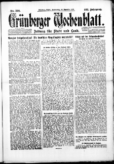 Grünberger Wochenblatt: Zeitung für Stadt und Land, No. 300. ( 23. Dezember 1926 )