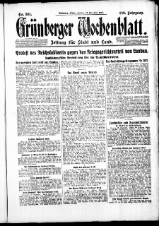 Grünberger Wochenblatt: Zeitung für Stadt und Land, No. 301. ( 24. Dezember 1926 )