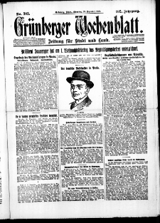 Gr&uuml;nberger Wochenblatt: Zeitung f&uuml;r Stadt und Land, No. 303. ( 28. Dezember 1926 )