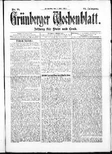 Grünberger Wochenblatt: Zeitung für Stadt und Land, No. 30. (10. März 1910)